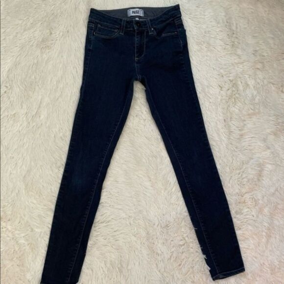 Women’s Dark blue Paige Hoxton ultra skinny jeans size 24 - Picture 1 of 9